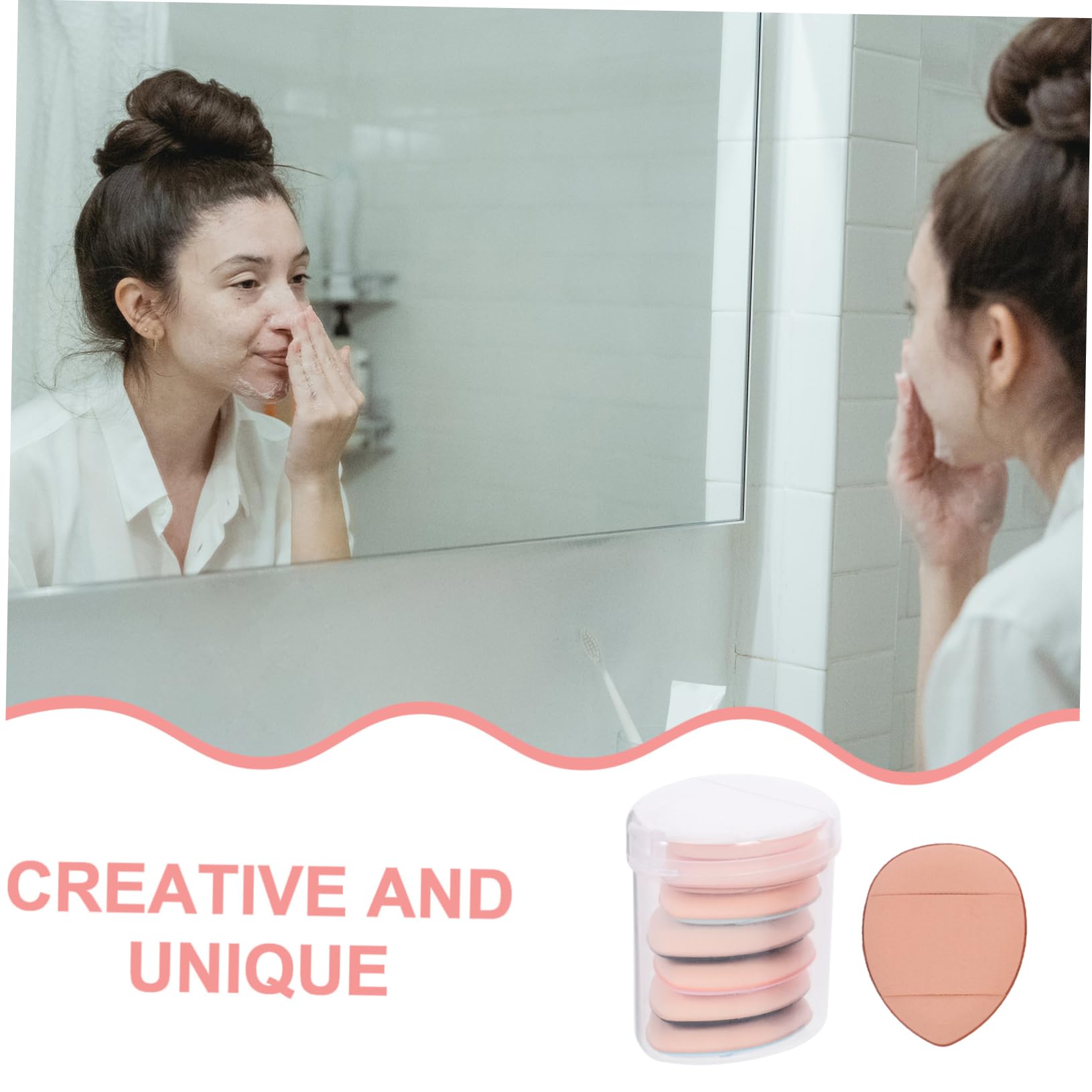 IWOWHERO 3 Boxes Mini Finger Powder for Precise Makeup Application Compact Versatile Cosmetic Tool for Daily Professional Use Suitable for All Skin Types