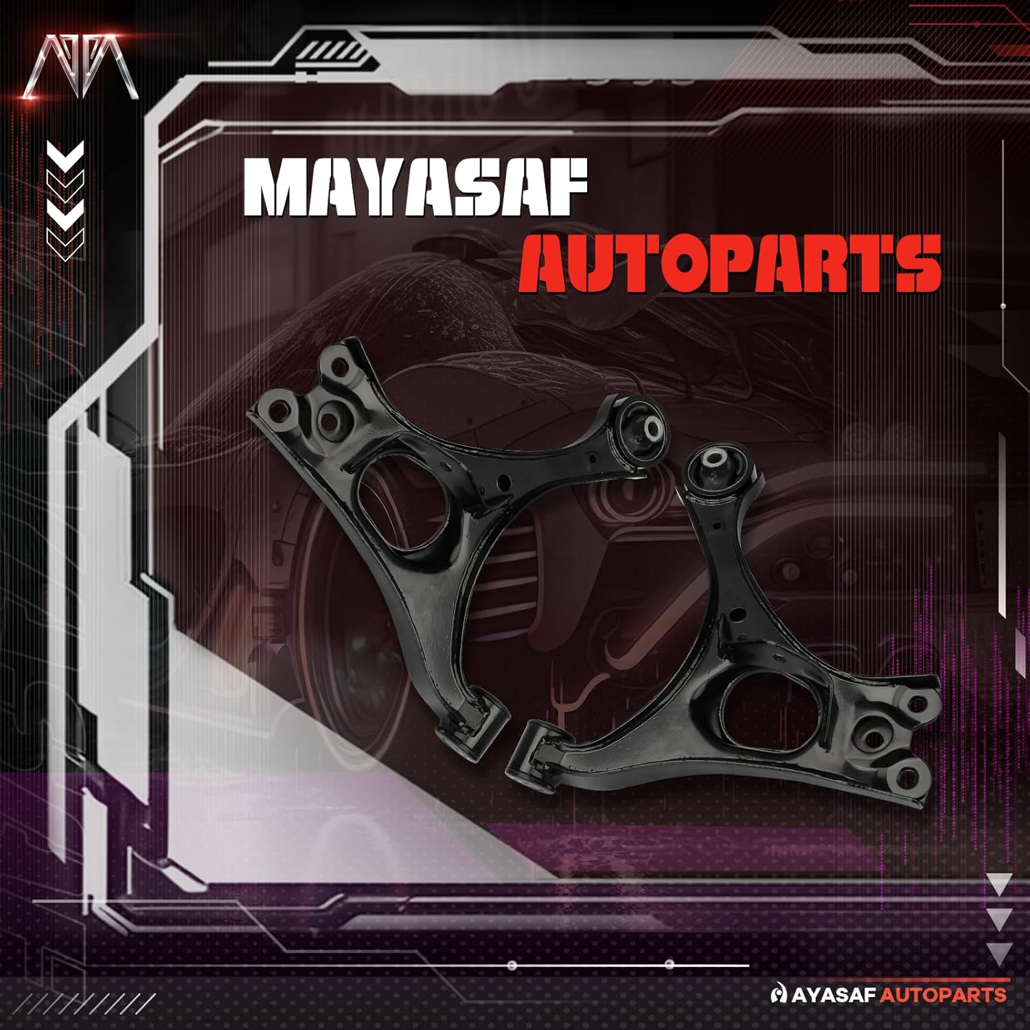 MAYASAF K620382 K620383 Front Lower Suspension Control Arm Ball Joint Assembly fits 2006-11 for Acura CSX 2006-11 for Honda Civic