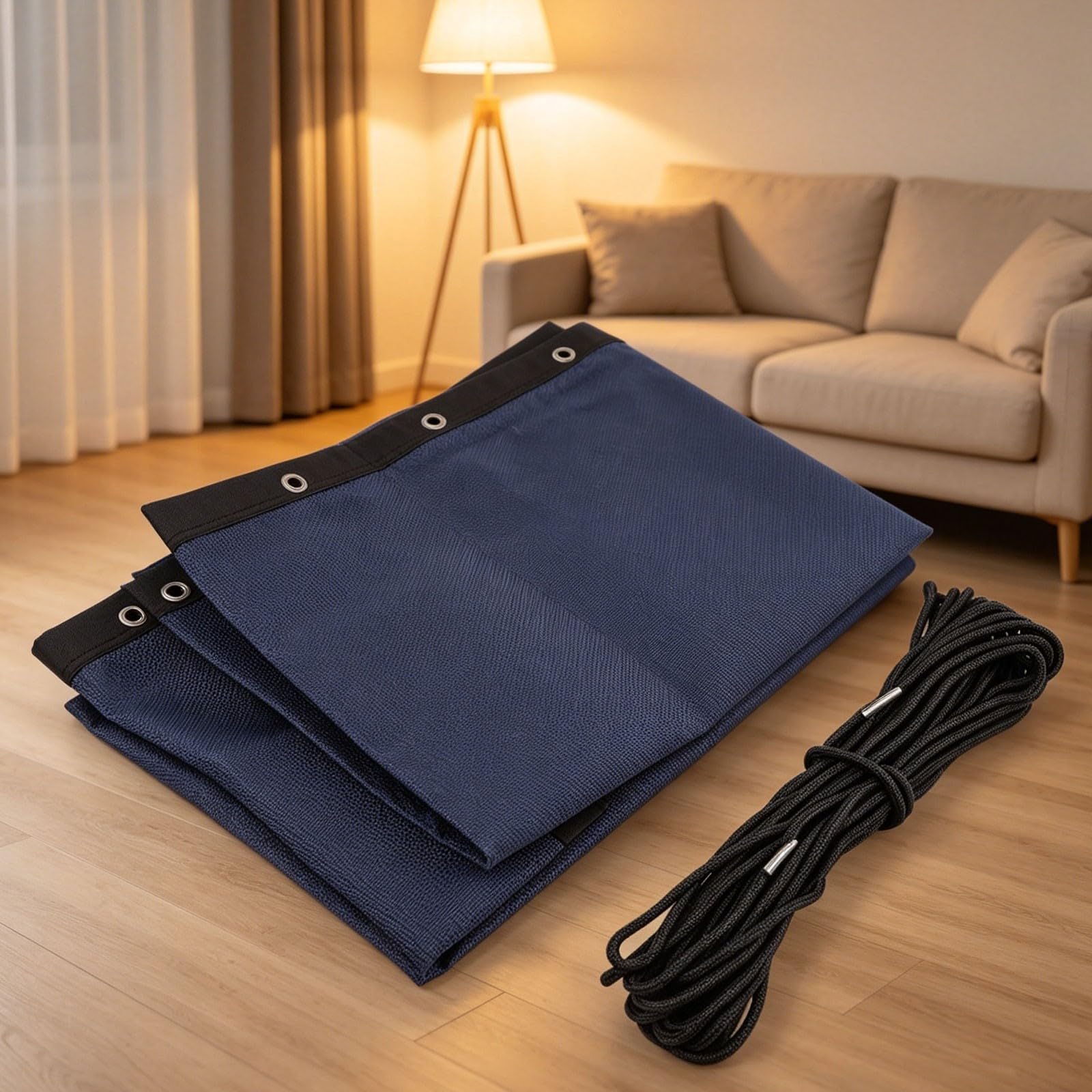Ersatztuch für Hängeschaukelstuhl, Outdoor, Terrasse, Garten, Sitz, Stoffbezug mit Seil und Seitentasche, in Schwarzgrau, Marineblau, Kaffee, Khaki, Dunkelgrau, Diamanten, Größe 64 x 197 x 23 cm