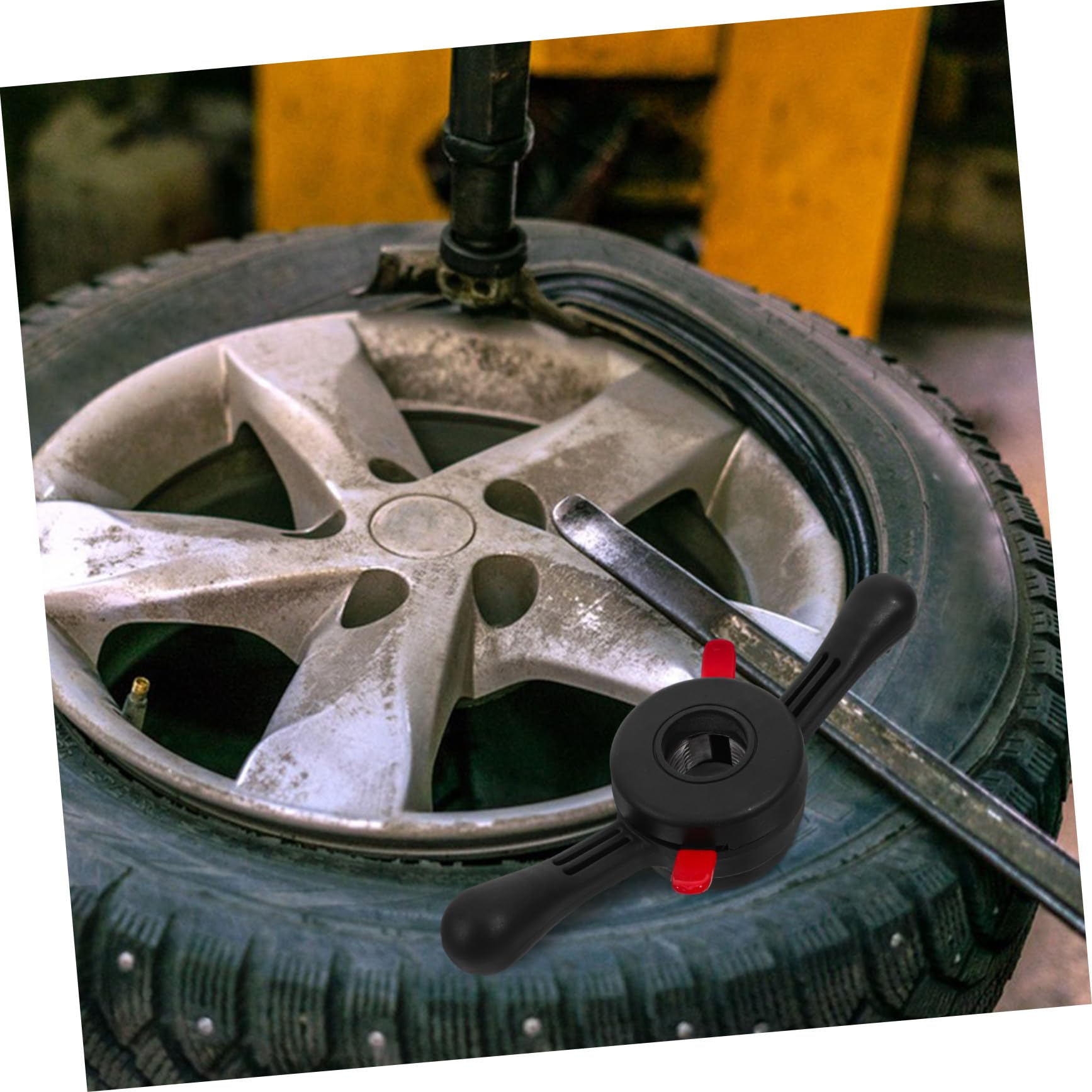 ORFOFE Schnellspanner Wheel Balancer Reifenwuchtwerkzeug Gewinde für Auto Reifenwechsel mit Nylon Präzise Balance Robust und Vielseitig für Sichere Stabile Fahrt