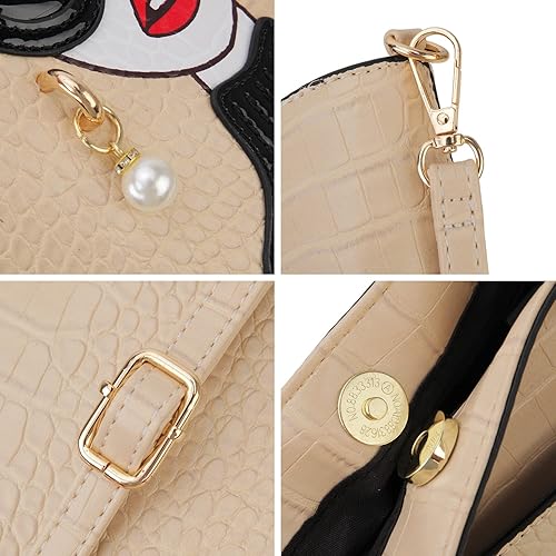 Miniatura 6 de Novedoso bolso de mano 3D con asa superior, bolso de mano para mujer, bolsos de hombro únicos