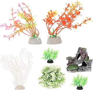 Ipetboom 1 Conjunto De Plantas De Aquário Falsas Simulação De Plantas De Aquário Artificial Plantas Hidropônicas Peixes De Paisagem Aquática Esconde Grama Pequena Para Acessórios De