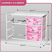 Vista 137 de Sorbus Cómoda con 8 cajones - Mueble para almacenar ropa para niño, para dormitorio, pasillo, clóset, oficina – Marco de acero, parte superior