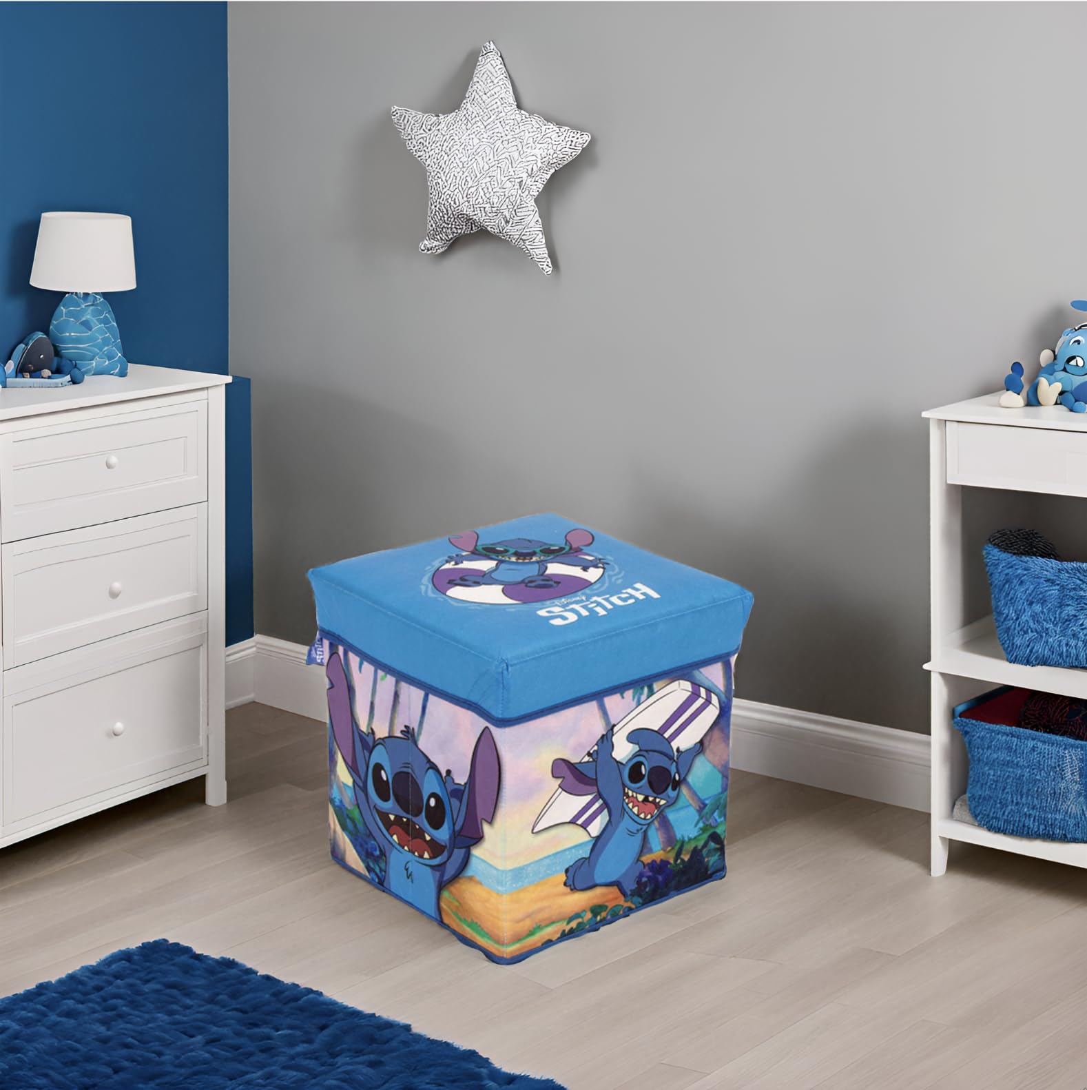 Superdiver Katlanır Kapaklı Saklama Kutusu Disney Stitch