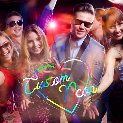 Miniatura 5 de Letreros de neón RGB personalizados para decoración de pared letreros de luz LED regulables personalizables para dormitorio hogar boda fiesta