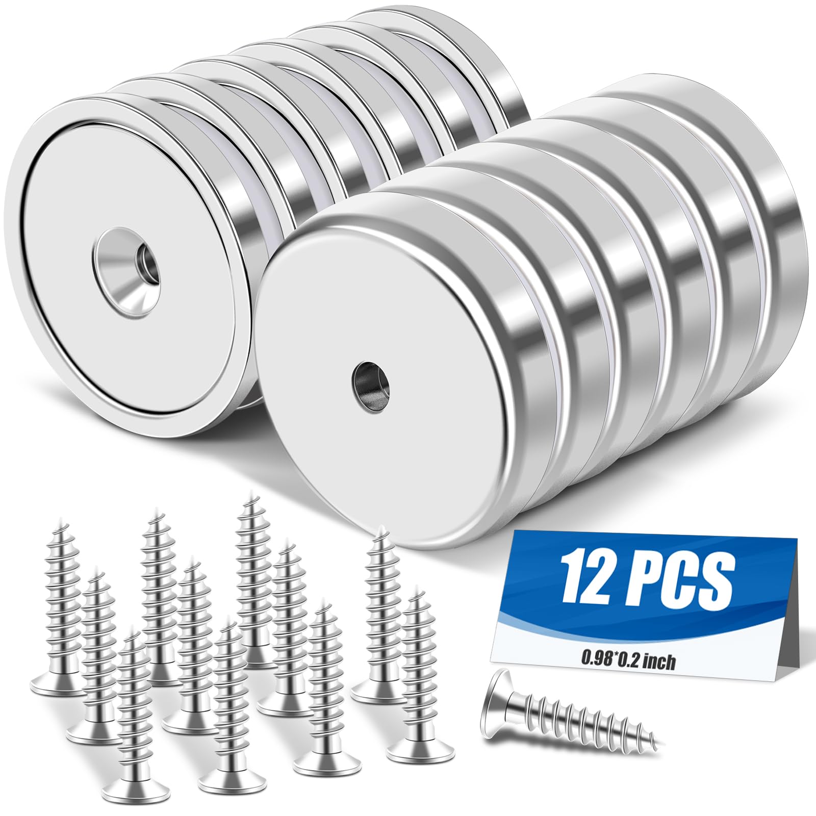 E BAVITE Strong Neodymium Magnets with Screws, 110 Lbs, 12 Pack — Amazon image 8