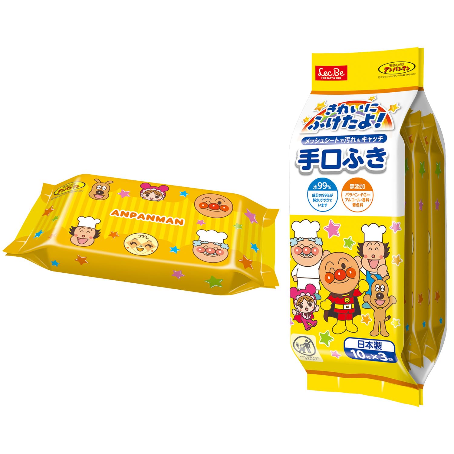 アンパンマン　10枚セット 手口ふき おでかけ用 純水99% アンパンマン レック(LEC) Amazon.co.jp: キッズ・ファミリー