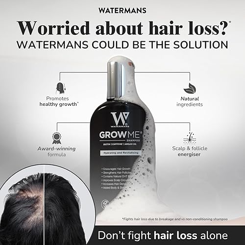 Miniatura 2 de Champú y acondicionador para el crecimiento del cabello de Watermans. Paquete combinado. El mejor sistema de crecimiento del cabello para hombres y