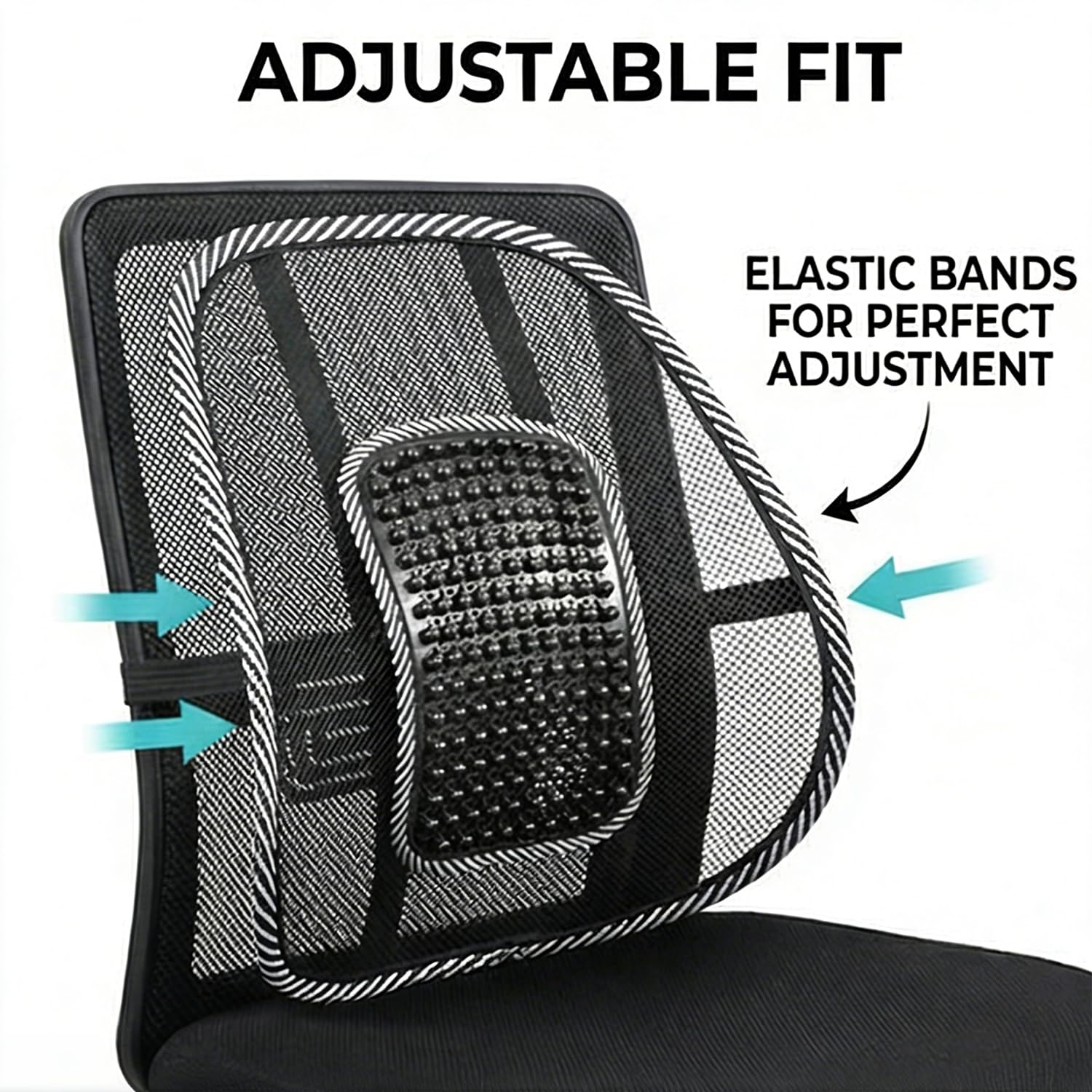 Lumbar Support for Car, Office Chair Back Support Car Seat Back Support Mesh Fabric Car Lumbar Support for Driving Seat Cool Breathable Car Seat Cushion Lumbar Back Support Massage
