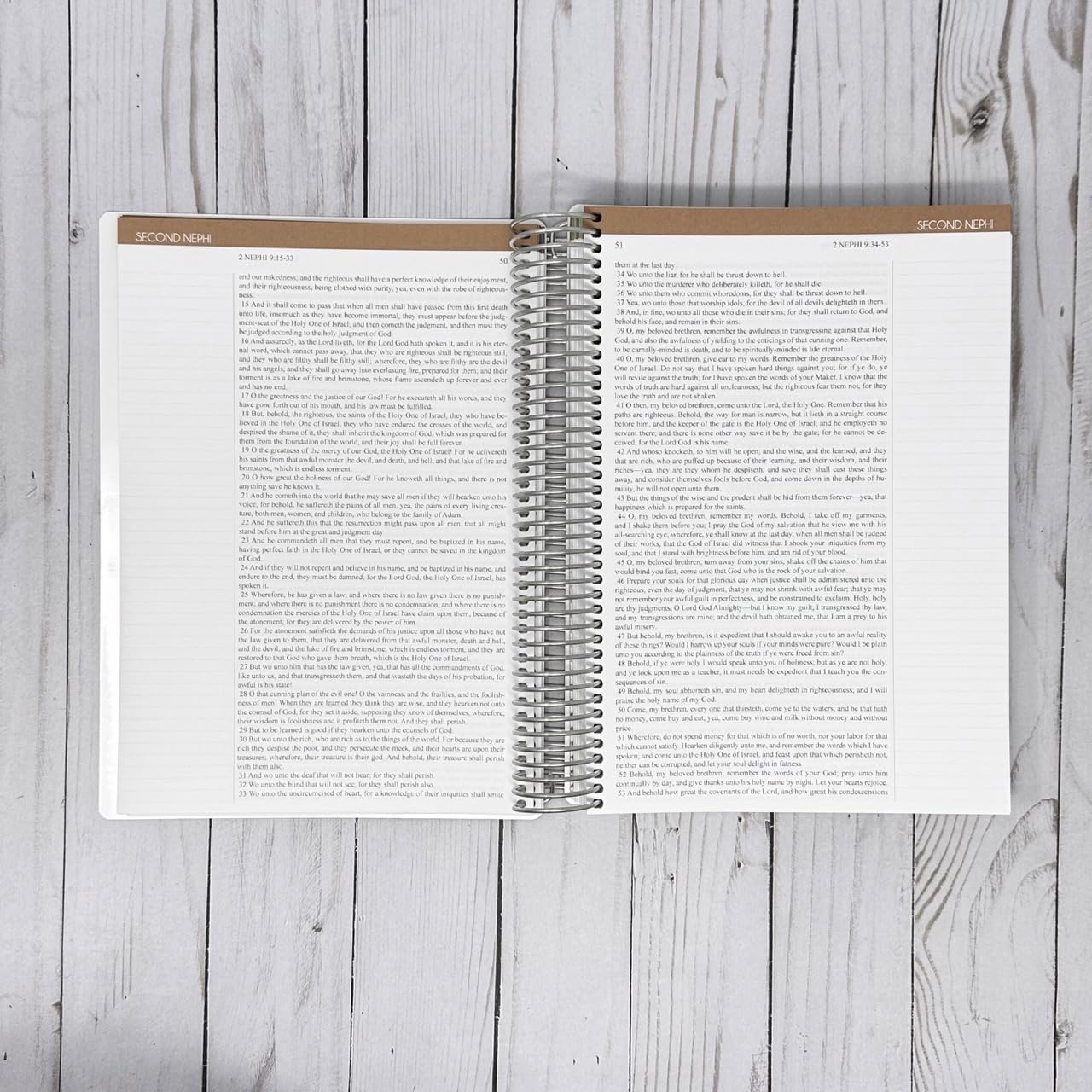 Spiral Bound Book Of Mormon For Women Come Follow Me