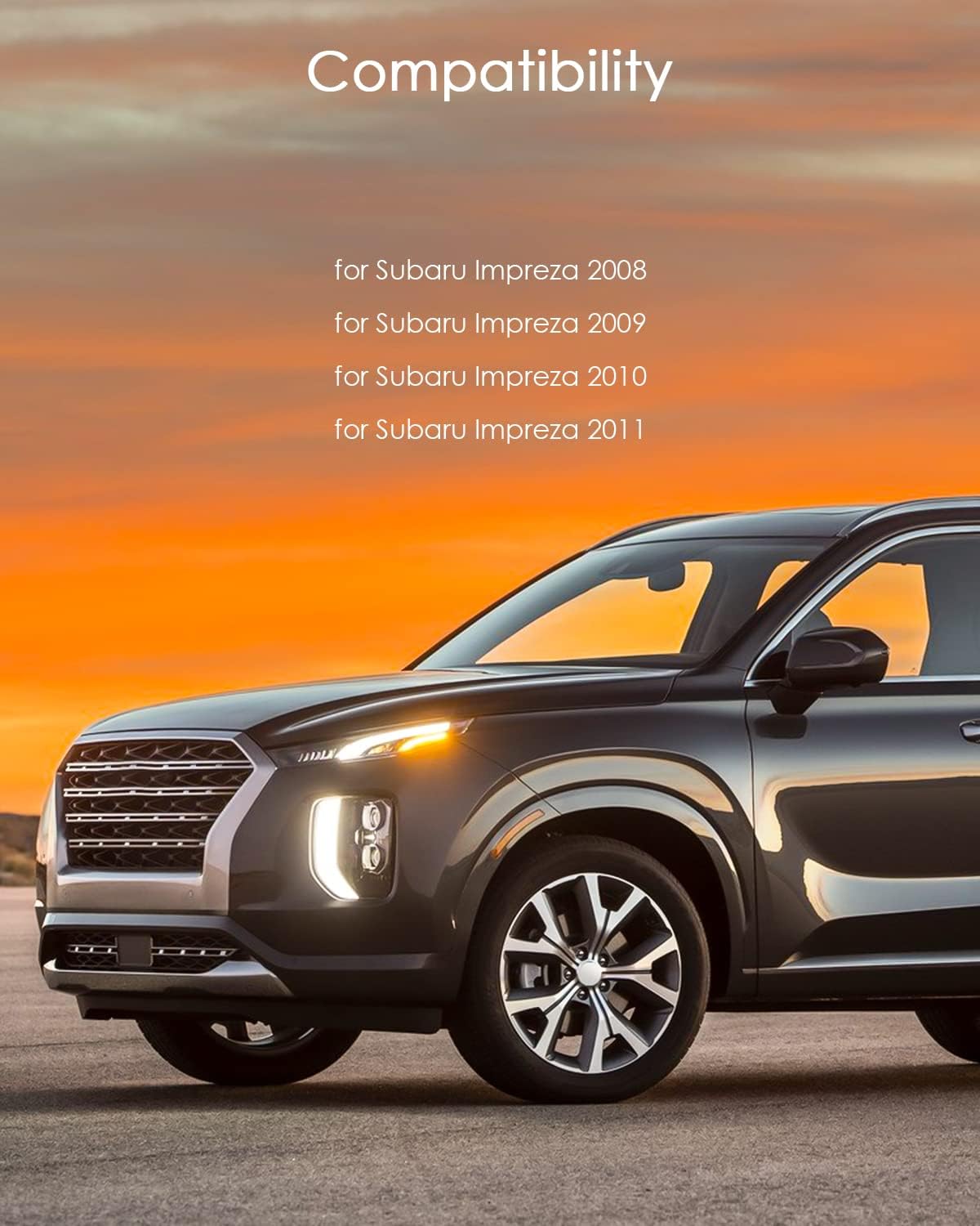 Front Complete Strut Assembly Compatible for Subaru for Impreza 2008-2011, 2PCS Shocks and Struts 1331911L