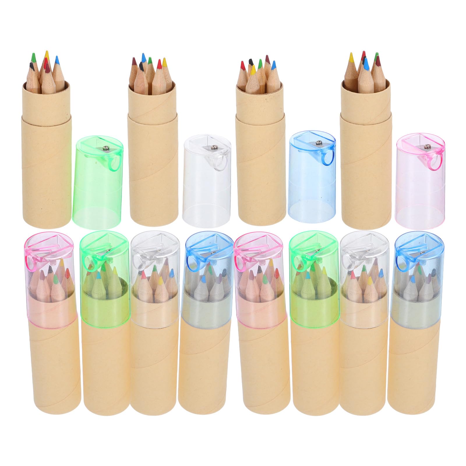 Set Portatile di 32 Mini Matite Colorate Temperamatite Pratico in Astuccio Compatto per Disegno e Attività Creative per Ragazzi e Artisti
