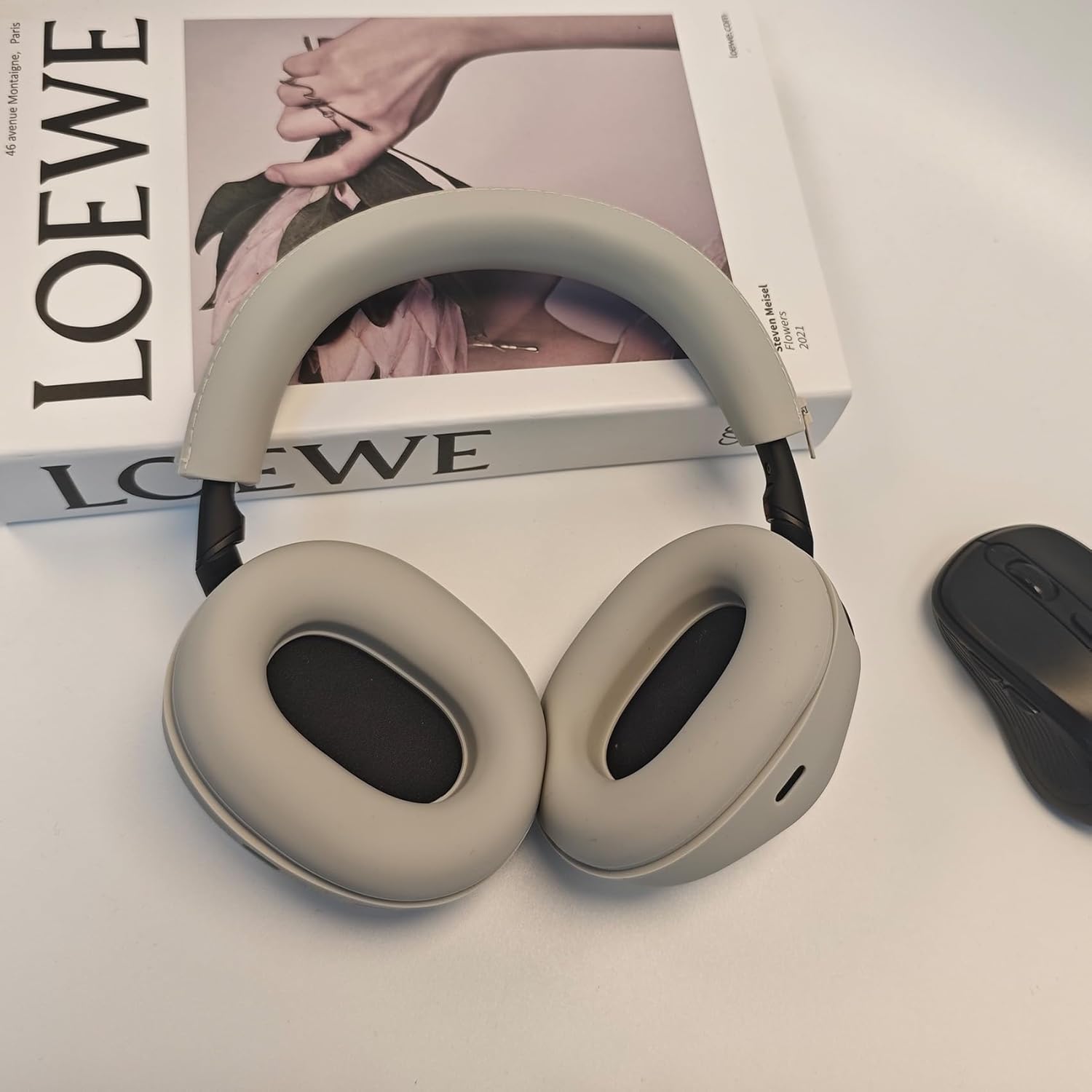 【3 in 1】 WH-1000XM6 Silicone Case Cover Set,Anti-Scratch Ear Pad/Shell/Headband Cover for Sony WH-1000XM6 Headphone,Soft Silicone Protector Accessorie(Platinum Sliver) - Image 7