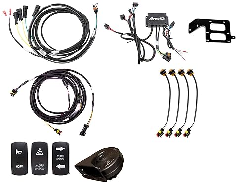 Miniatura 1 de SuperATV Kit de señal de giro Plug and Play de lujo para un Can-Am Maverick Sport [Ver ajuste] | Interruptor de señal montado en el tablero | Arnés