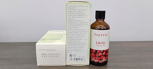 Miniatura 8 de PHATOIL Aceites aromáticos de litchi de 3.38 onzas líquidas para aromaterapia, aceites esenciales para difusores para el hogar, perfectos para
