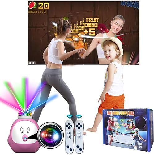 Consola de juegos de TV con más de 100 juegos, 2 controladores inalámbricos, HDMI Plug & Play, incluye 30 juegos deportivos y 17 juegos AR, regalos