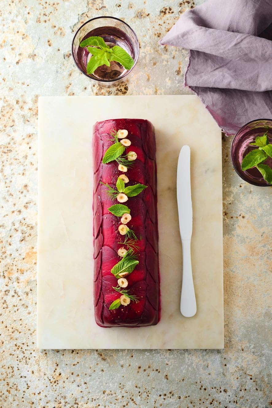 FLEXIPAN Moule Bûche Nicolas Paciello – Recette Glacée, Entremet, Bavaroise Framboise - Patisserie Accessoire Silicone Modulable, Innovant - Noel, Fêtes - Facile à Démouler - Deux Goûts Possibles
