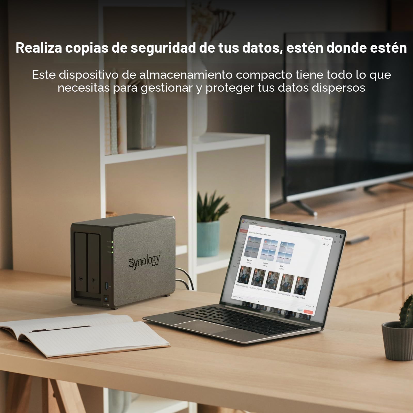 Almacenamiento en Red NAS Synology DS723+ Negro AM4 Socket: AMD Ryzen™ AMD Ryzen R1600