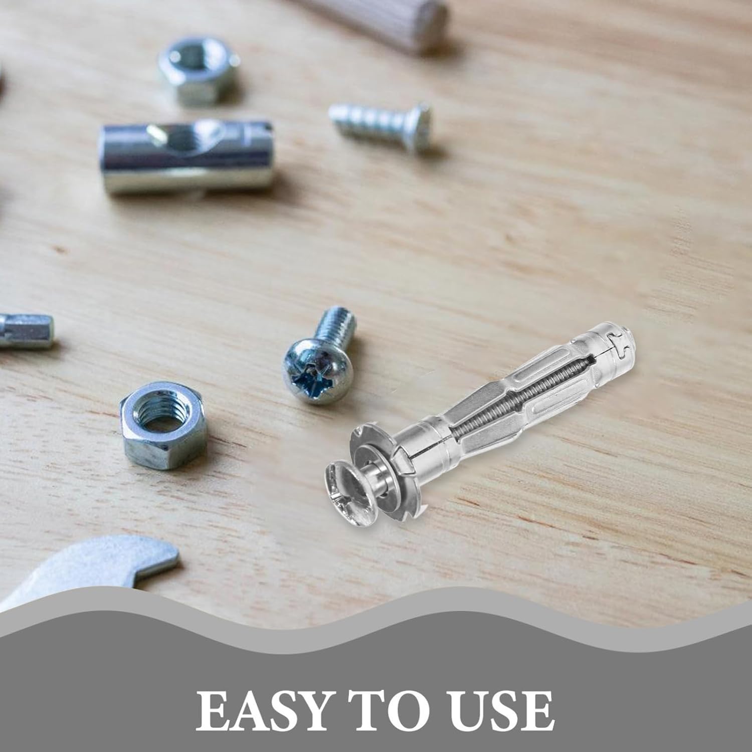 Galvanized Steel Drywall Anchors 30pcs Expansion Nut Set