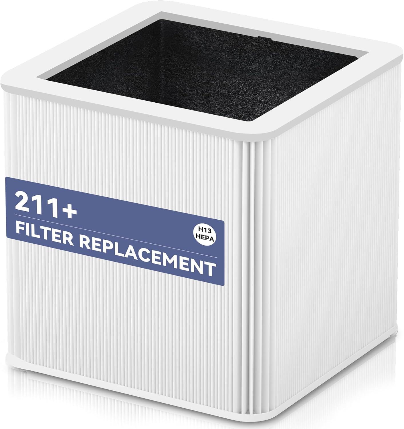 1 Pack 211+ Replacement Filter Compatible with Blue Pure 211+ Air Purifier,2-in-1 H13 True Filter with Activated Carbon Filter(Non-Auto)