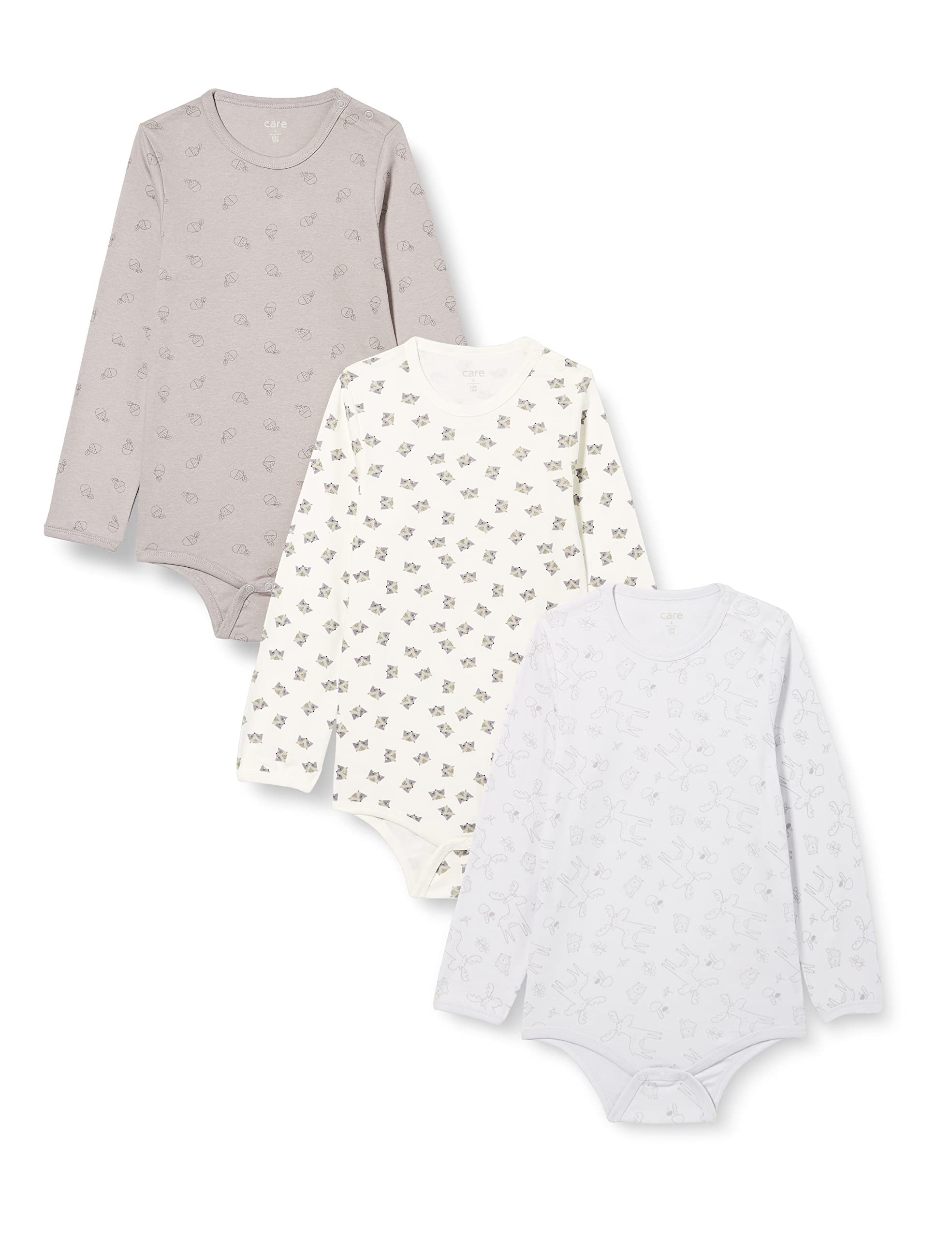 Care Baby Body Langarm aus 100% Baumwolle (3er Pack) — view 17