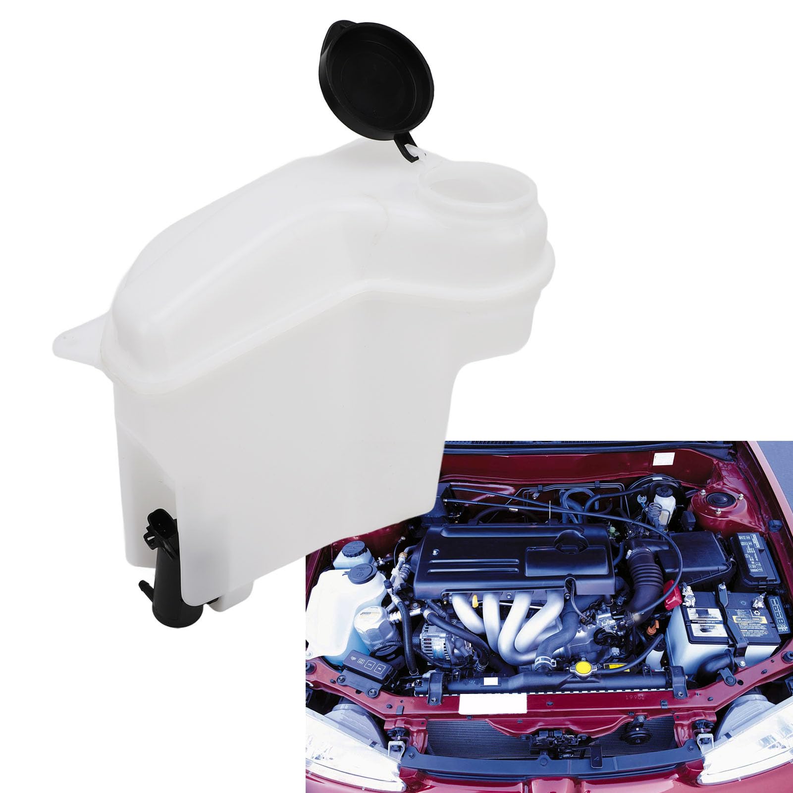 Tanque de Depósito de Líquido Limpiaparabrisas que Garantiza Durabilidad y Longevidad para Prizm 1998 a 2002