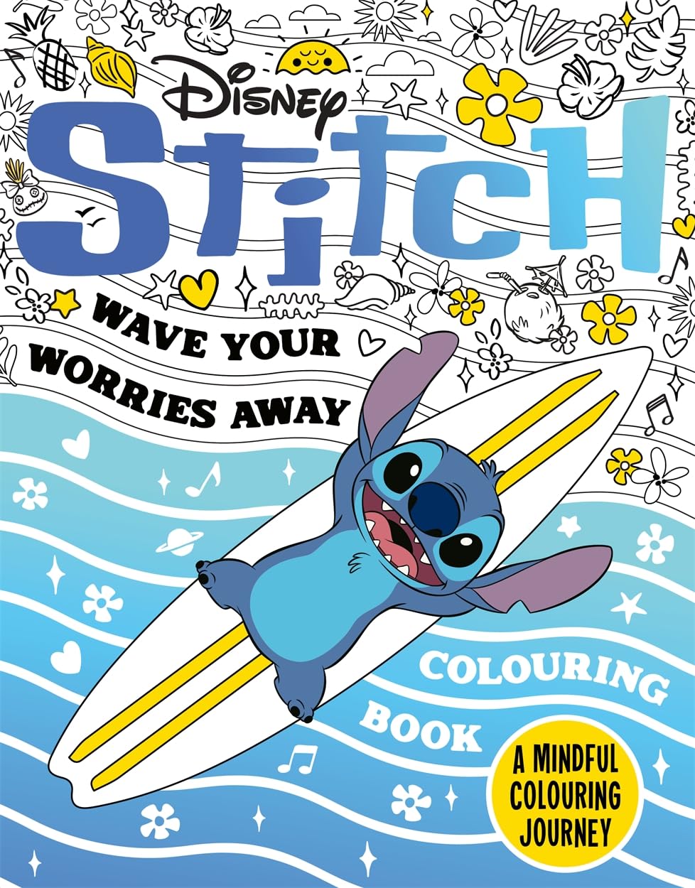 Disney Stitch - Wave Your Worries Away Colouring Book by Walt Disney