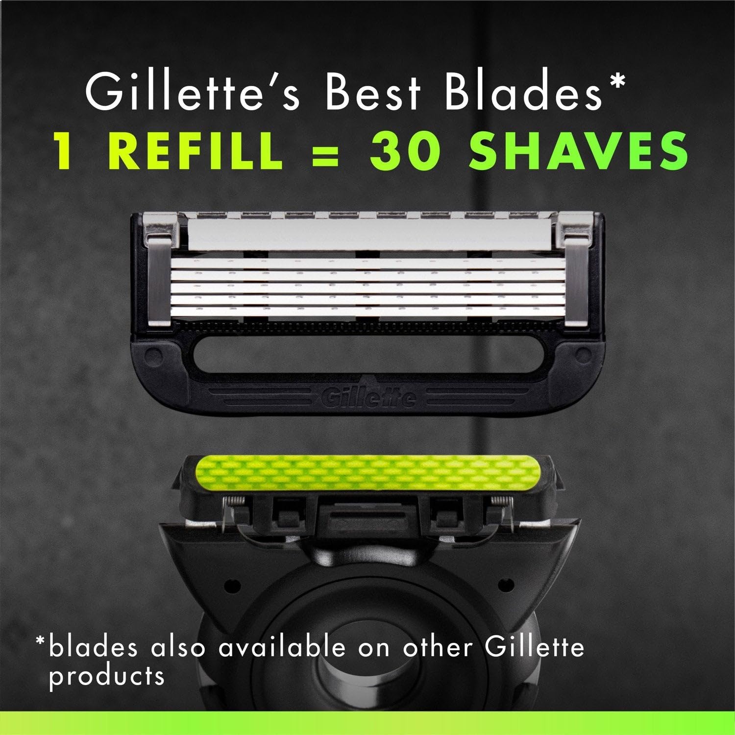 GilletteLabs 6 sztuk żyletek do golenia GilletteLabs With Exfoliating Bar i Heated Razor, żyletki firmy Gillette