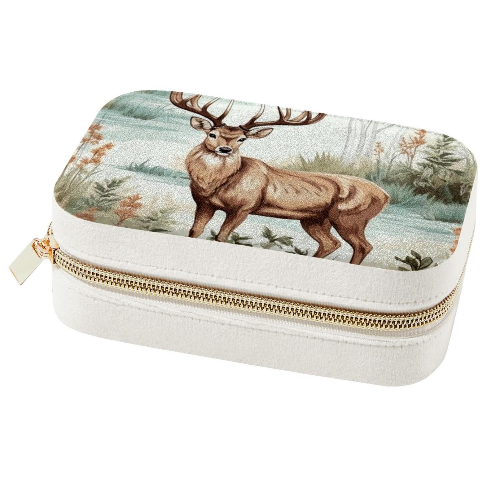 Boîte à bijoux pour femmes et filles avec grand rangement de voyage