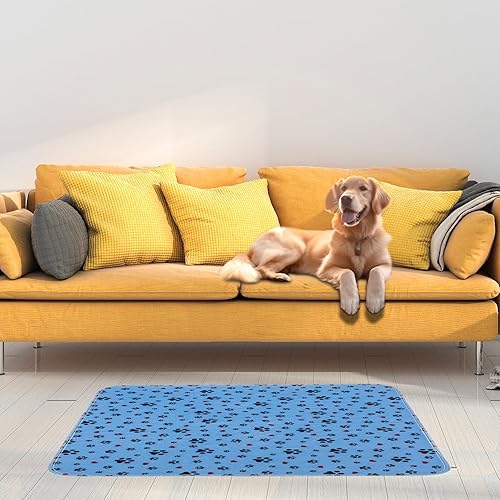 Miniatura 7 de Almohadillas lavables para orina para perros, paquete de 2 almohadillas grandes de 18 x 24 pulgadas, súper absorbentes, reutilizables,