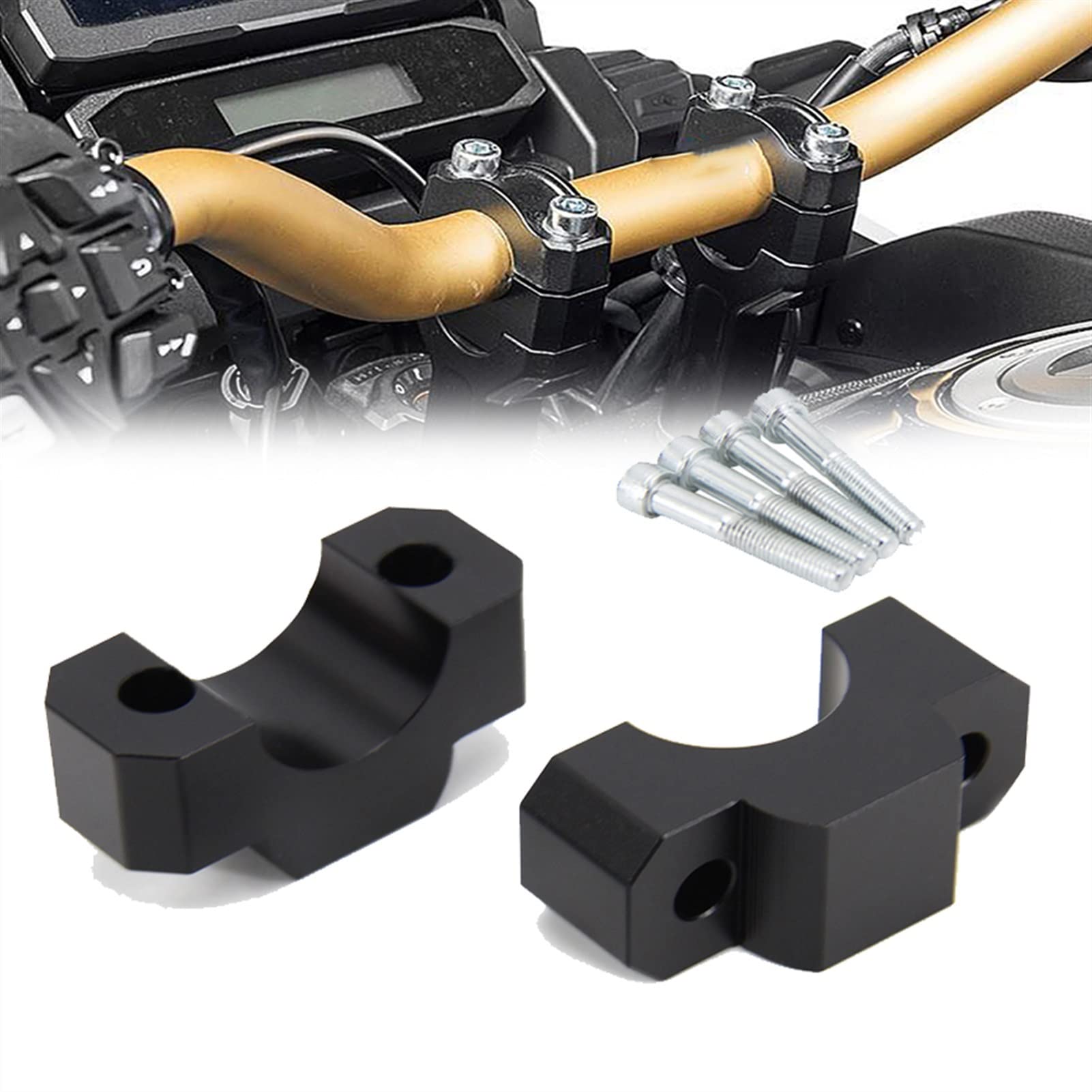 Supporto Manubrio Per GPS E Telefono Per Honda CRF1100L Africa Twin Adventure Sports (2020-) - Staffa Metallica Antivibrazione
