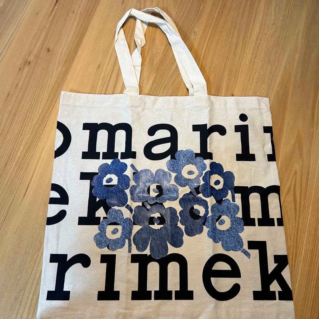 マリメッコ　トートバッグ　ノベルティ　マリデニム kan様専用 マリメッコ マリデニム ノベルティ ファブリックバッグ