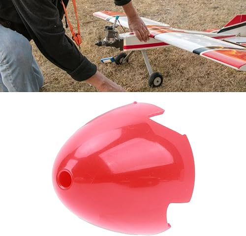 Miniatura 4 de Horoper Cono de nariz de fibra de carbono para avión Rc, mejora tu avión WLtoys XK A280 RC con cubierta de hélice de plástico rojo, carenado de