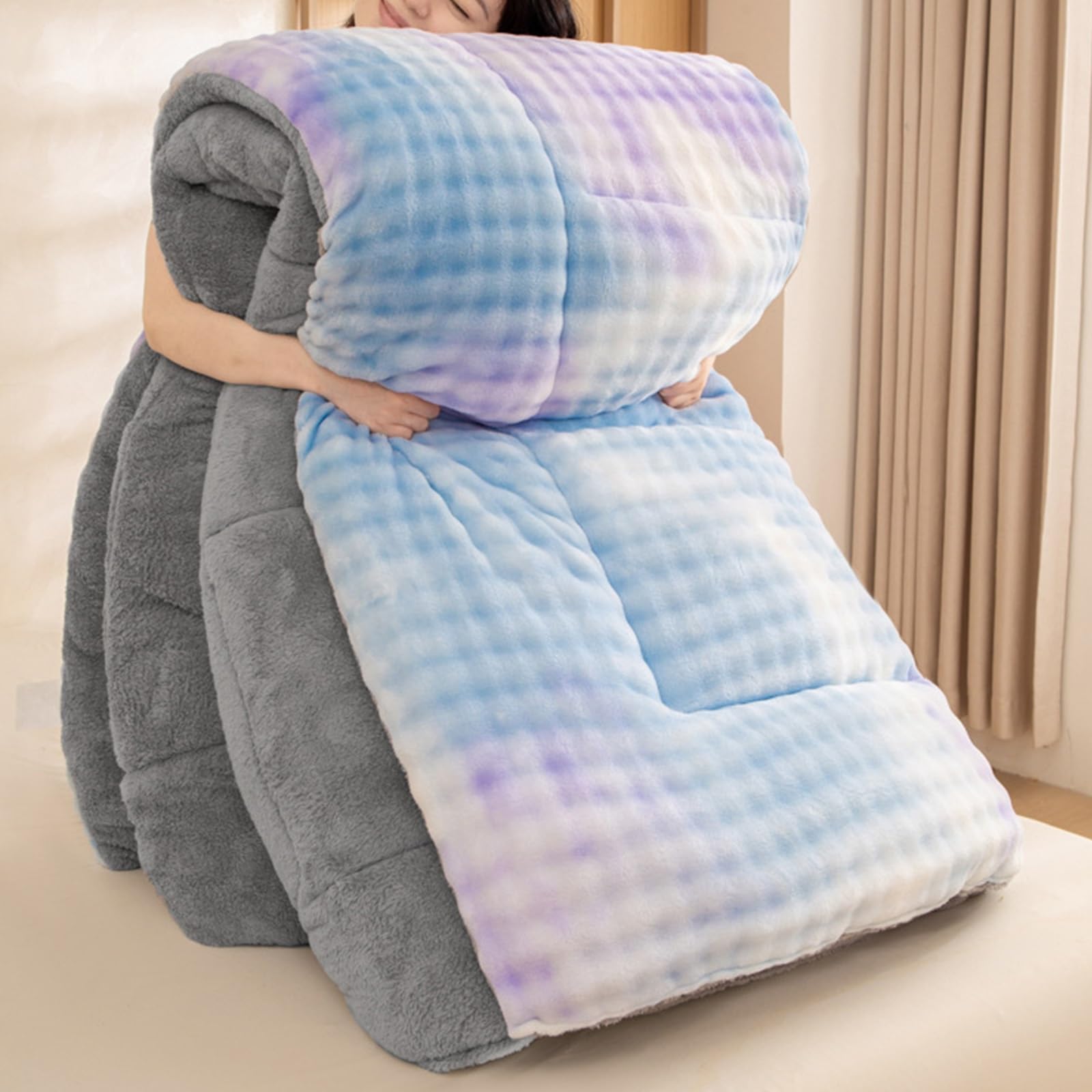 Couette en agneau cachemire contre le froid literie peluche lapin paresseux style 4 3kg