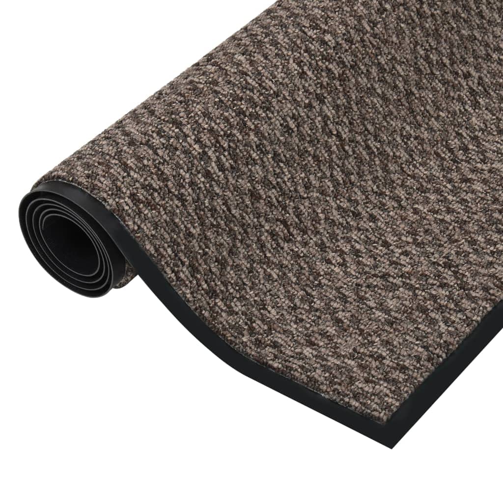 Zerbino beige, 90 x 150 cm, in resistente tappeto con fondo in vinile antiscivolo, per corridoio, ingresso e terrazza coperta
