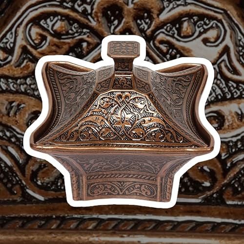 Miniatura 7 de Alisveristime Cuenco de latón recubierto hecho a mano para azúcar, chocolate, caramelo con tapa, recipiente para azúcar, plato de azúcar con tapa,