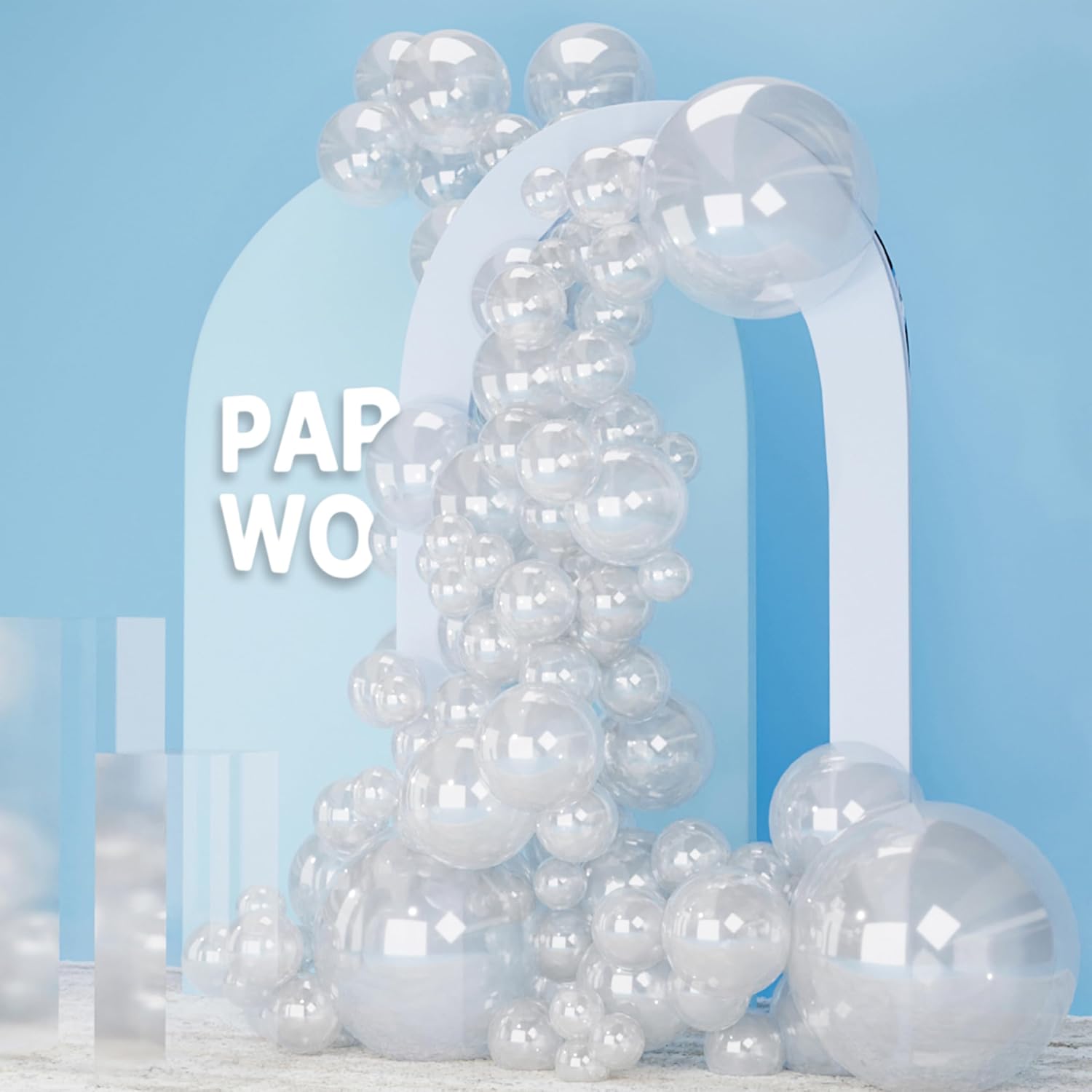  Clear Balloons 85pcs Different Sizes of 18 12 10 5 Inch | Balloons for Graduation Wedding Baby Shower Bridal Shower Anniversary Birthday Baby Bridal Party Decorations Clear-Y2