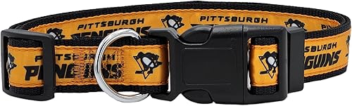 Miniatura 62 de Pets First Collar NHL para perros y gatos. Ajustable, lindo y elegante. ¡El mejor collar para fanáticos del hockey! Anaheim Ducks