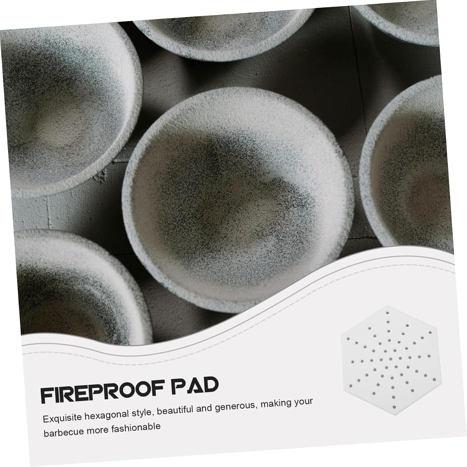 IWOWHERO Practical Pottery Firing Mat High-Temperature Resistant Kiln Accessories Pottery Support