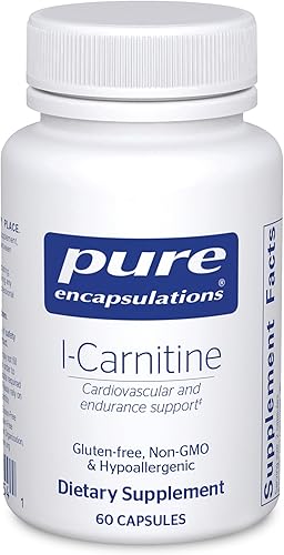 Pure Encapsulations L-Carnitina | Suplemento hipoalergénico para apoyo cardiovascular y de resistencia | 60 cápsulas