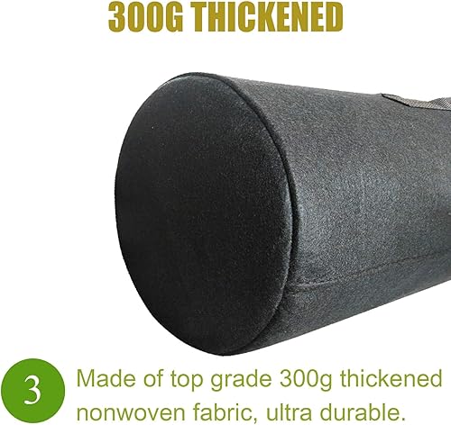 Miniatura 5 de Cavisoo Paquete de 24 bolsas de cultivo de 3 galones, macetas de tela no tejida gruesa resistente con asas reforzadas