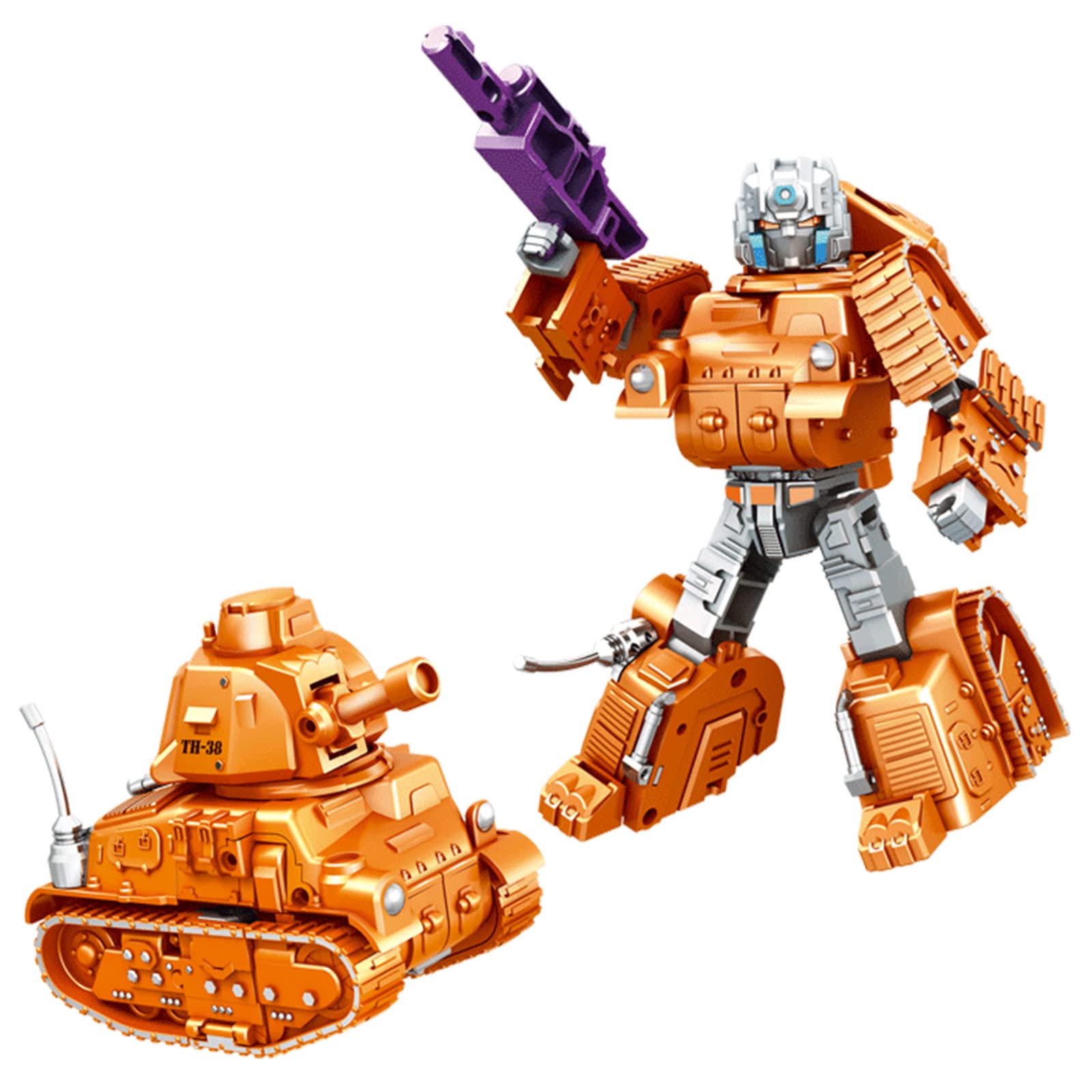 TUNJILOOLTransforming Robot Tank Toys, in Tank Robot Transform Action  Figures, STEM Learning Construction Vehicle Building Birthday Gift for Boys