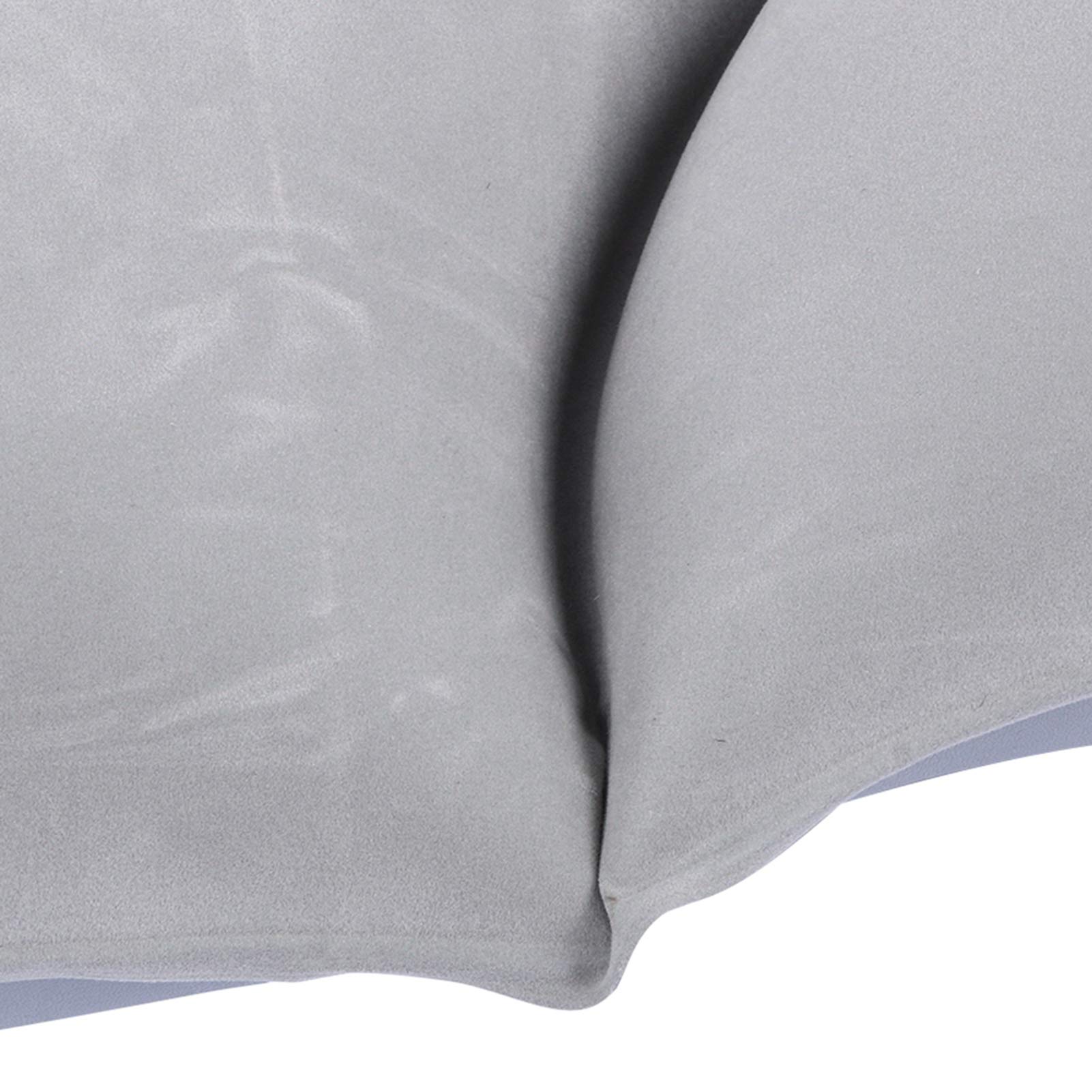 Nadmuchiwany Materac Samochodowy z pompką, Premium Flocking PVC, Miękki Oddychanie, do Podróży i Biwakowania (GREY)