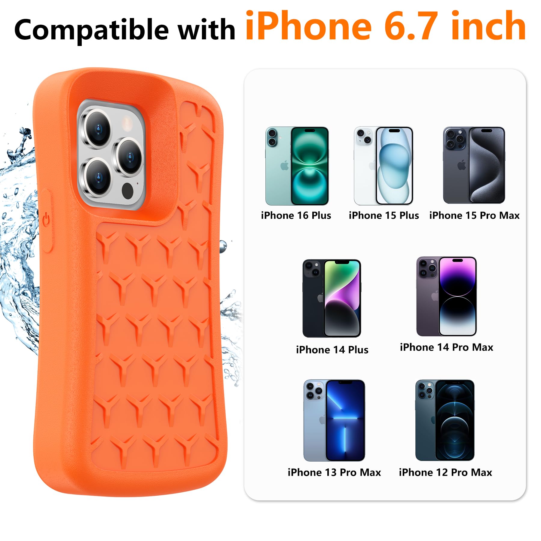 SPIDERCASE Floating Phone Case for iPhone 16 Plus/15 Pro Max/15
