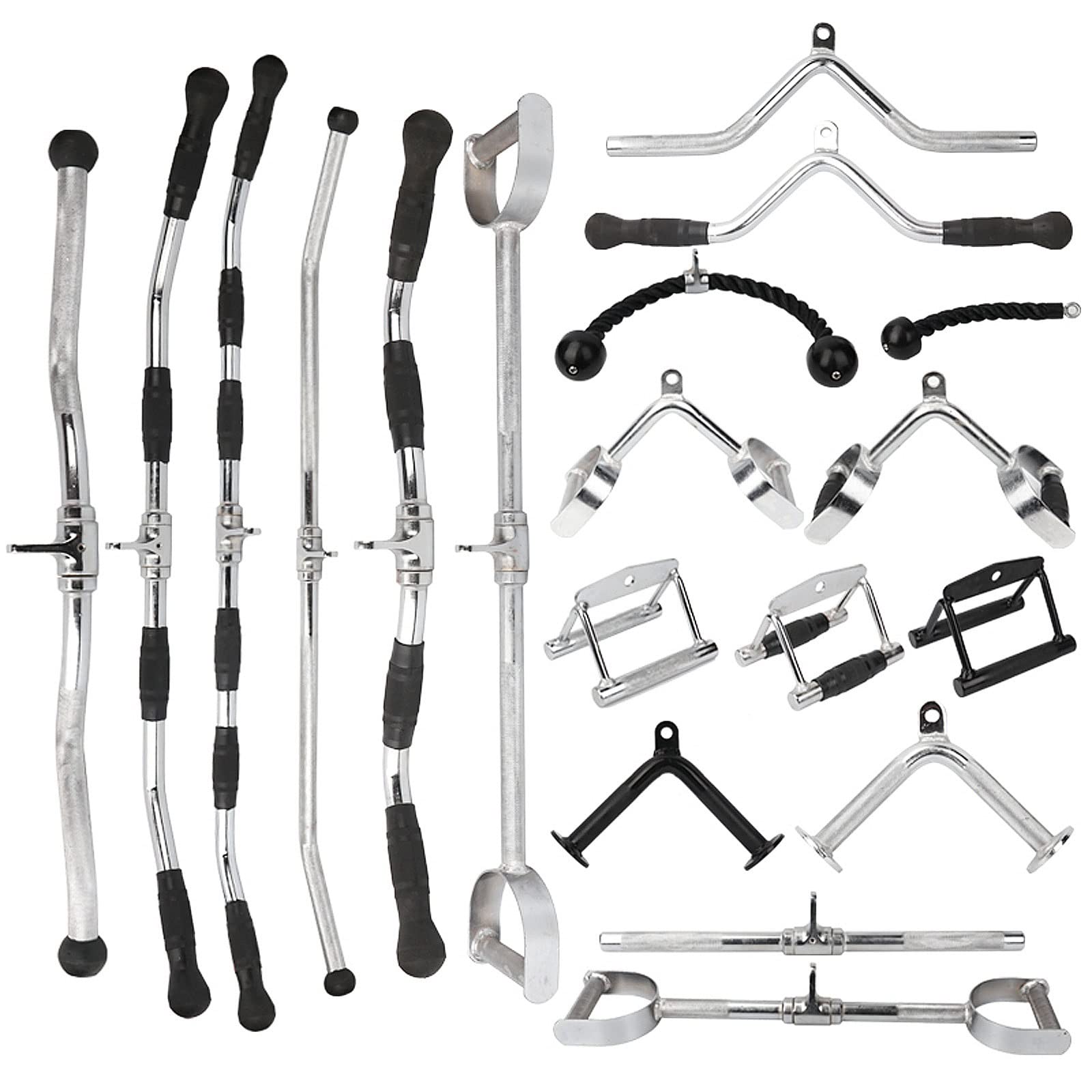 Accessori Palestra Grip Lat Pull Down Attacchi T-bar V-Bar Cavo Workout Accessorio per Palestra Fitness Sollevamento Pesi uso Forza Allenamento Braccia Tricipiti Schiena Bicipiti Spalle E Muscoli Addo