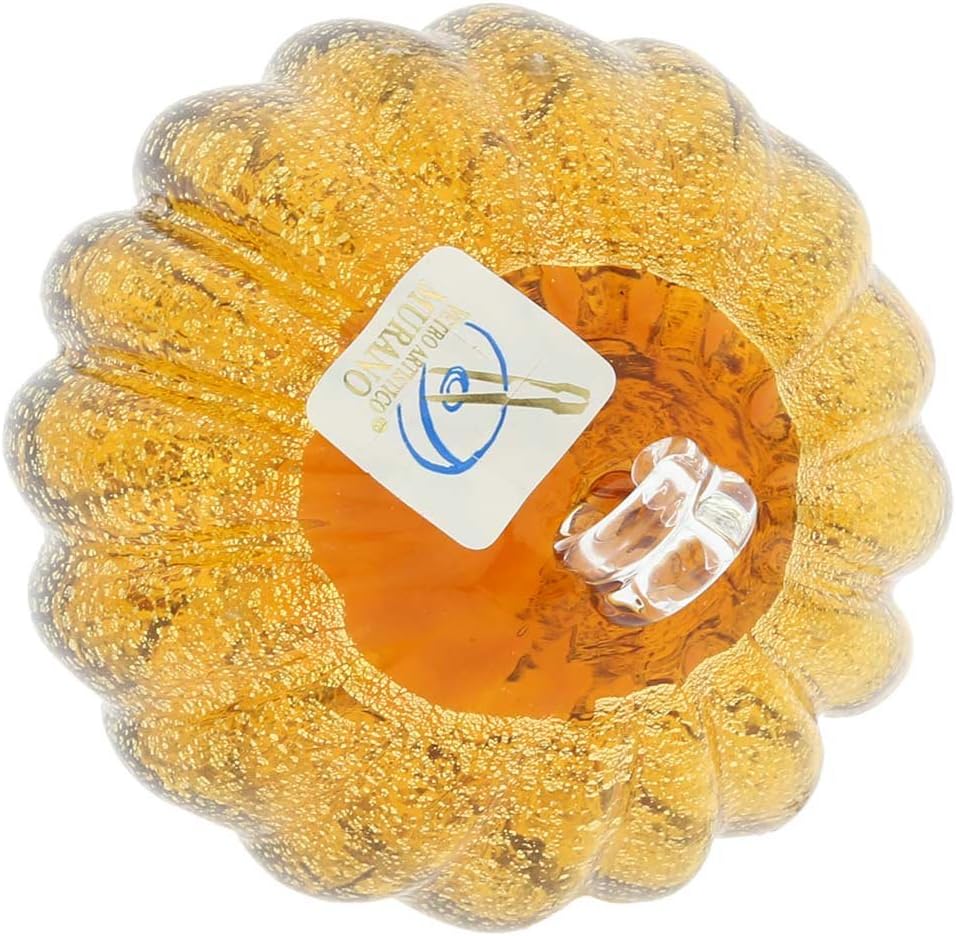 Glass Of Venice Murano Glass Medium Christmas Ornament - Golden Brown