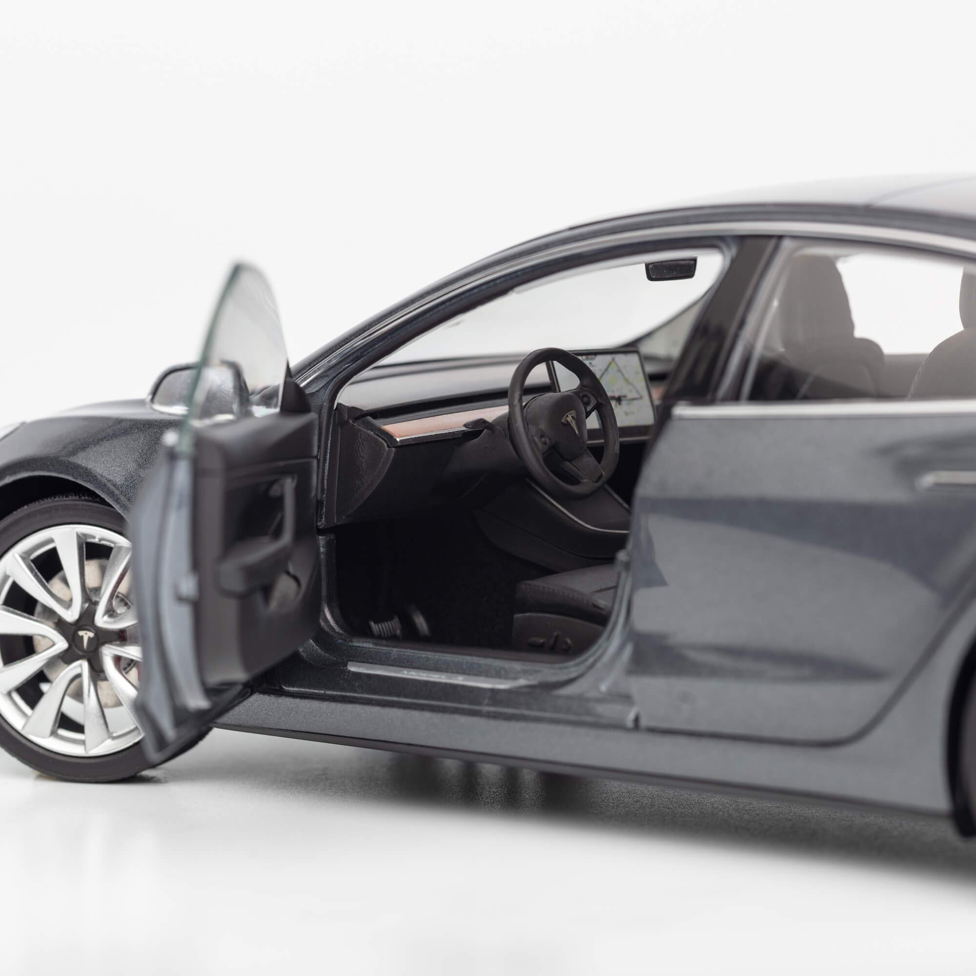 Buy Tesla Diecast 1:18 Scale Model 3 - Midnight Silver Metallic