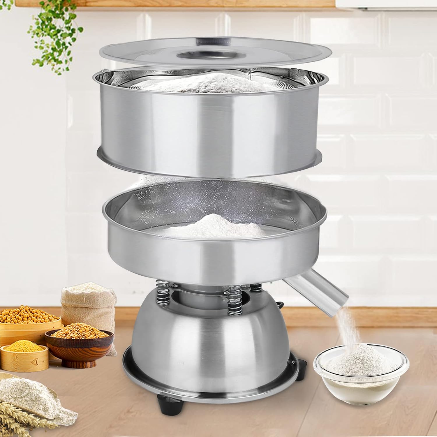 Msfullsea Automatic Powder Sifter 30 Mesh Automatic