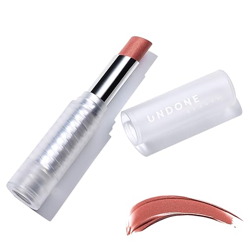 UNDONE BEAUTY Lápiz labial reflectante ligero y amplificador con pigmento transparente y construible hidratante y aloe coco y aumento de volumen