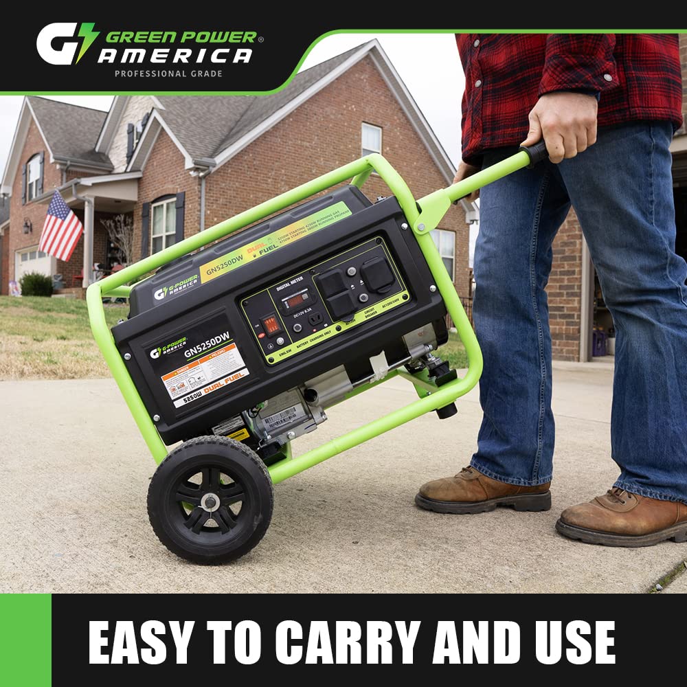 Amazon | Green-Power America ポータブル発電機 5250ワット ガソリン